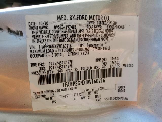 Photo 11 VIN: 1FAHP3GNXBW160216 - FORD FOCUS 