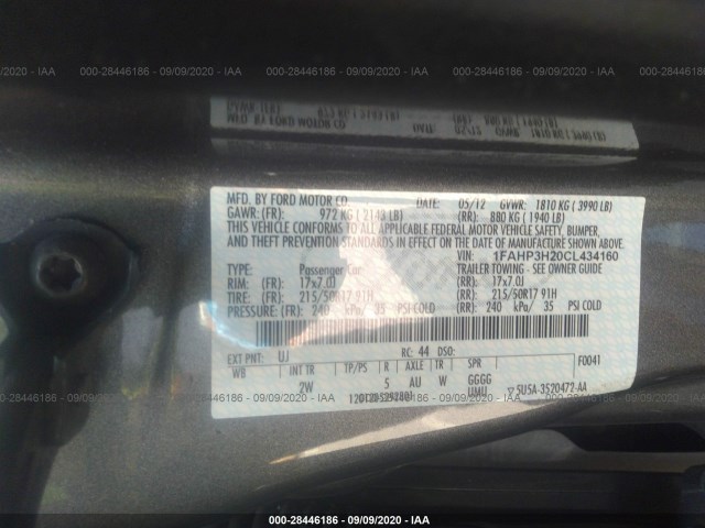 Photo 8 VIN: 1FAHP3H20CL434160 - FORD FOCUS 