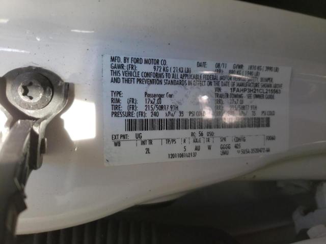 Photo 9 VIN: 1FAHP3H21CL215563 - FORD FOCUS SEL 