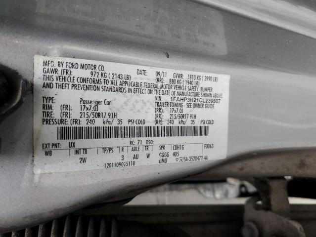 Photo 9 VIN: 1FAHP3H21CL239507 - FORD FOCUS SEL 