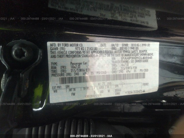 Photo 8 VIN: 1FAHP3H21CL405945 - FORD FOCUS 