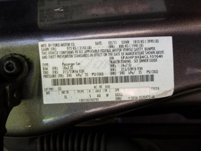 Photo 9 VIN: 1FAHP3H24CL101640 - FORD FOCUS SEL 