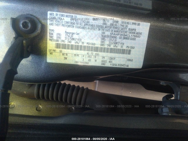 Photo 8 VIN: 1FAHP3H24CL176693 - FORD FOCUS 