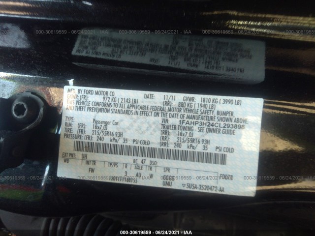 Photo 8 VIN: 1FAHP3H24CL293898 - FORD FOCUS 