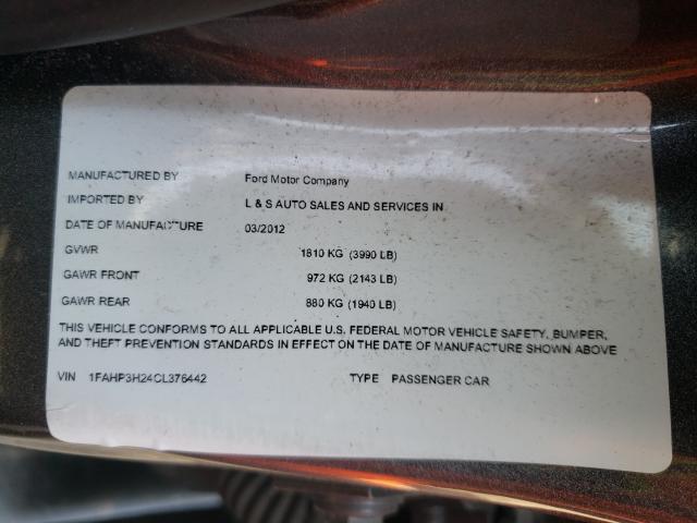 Photo 9 VIN: 1FAHP3H24CL376442 - FORD FOCUS SEL 