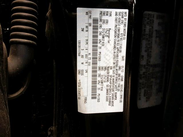 Photo 9 VIN: 1FAHP3H25CL330862 - FORD FOCUS SEL 