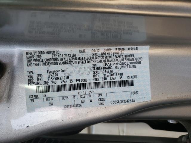 Photo 9 VIN: 1FAHP3H26CL389595 - FORD FOCUS SEL 