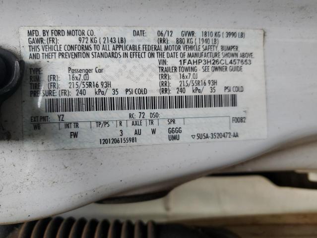 Photo 11 VIN: 1FAHP3H26CL457653 - FORD FOCUS 