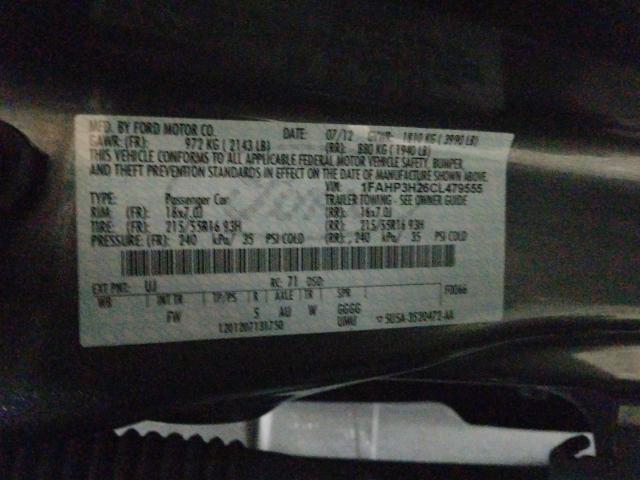 Photo 9 VIN: 1FAHP3H26CL479555 - FORD FOCUS SEL 