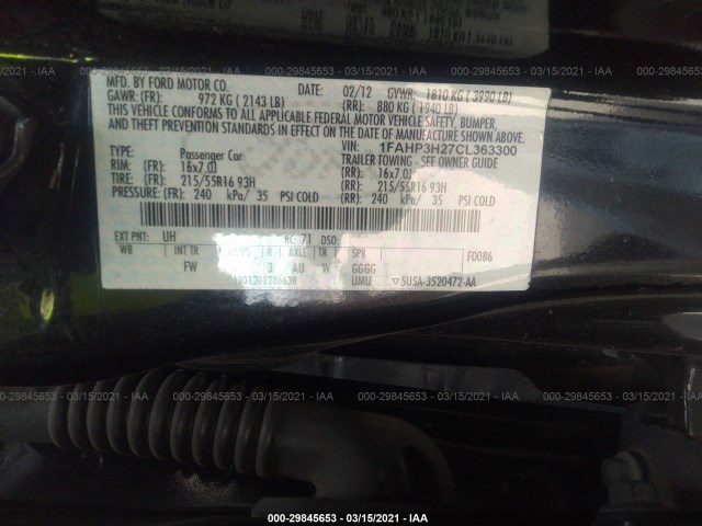 Photo 8 VIN: 1FAHP3H27CL363300 - FORD FOCUS 