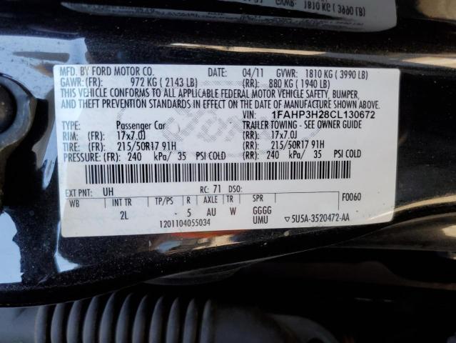 Photo 11 VIN: 1FAHP3H28CL130672 - FORD FOCUS 