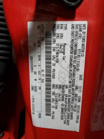 Photo 11 VIN: 1FAHP3H28CL317166 - FORD FOCUS SEL 