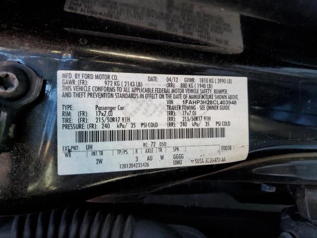 Photo 9 VIN: 1FAHP3H28CL403948 - FORD FOCUS SEL 