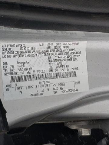 Photo 9 VIN: 1FAHP3H29CL162031 - FORD FOCUS SEL 