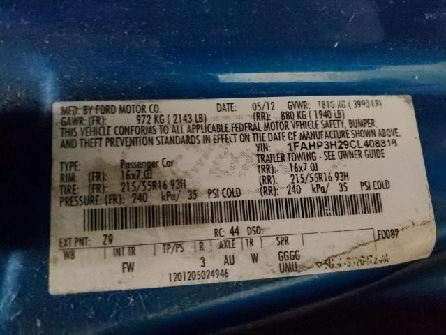 Photo 11 VIN: 1FAHP3H29CL408818 - FORD FOCUS SEL 