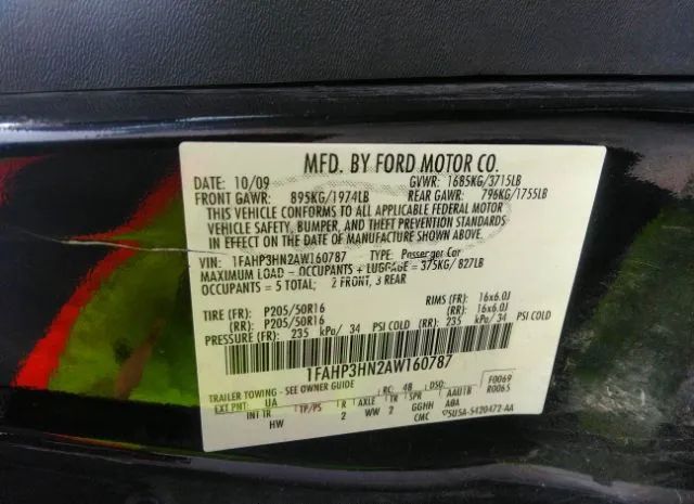 Photo 8 VIN: 1FAHP3HN2AW160787 - FORD FOCUS 