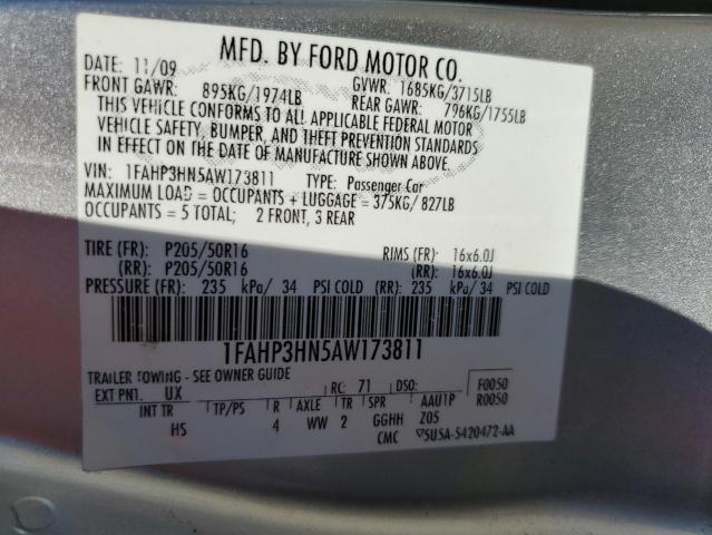 Photo 11 VIN: 1FAHP3HN5AW173811 - FORD FOCUS 