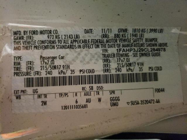 Photo 11 VIN: 1FAHP3J29CL284978 - FORD FOCUS TITA 