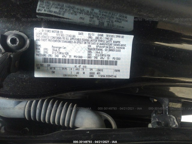 Photo 8 VIN: 1FAHP3K20CL160936 - FORD FOCUS 