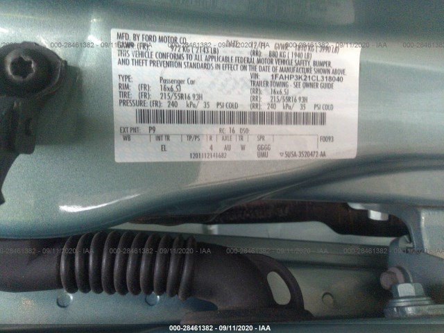 Photo 8 VIN: 1FAHP3K21CL318040 - FORD FOCUS 