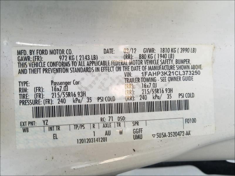 Photo 9 VIN: 1FAHP3K21CL373250 - FORD FOCUS SE 