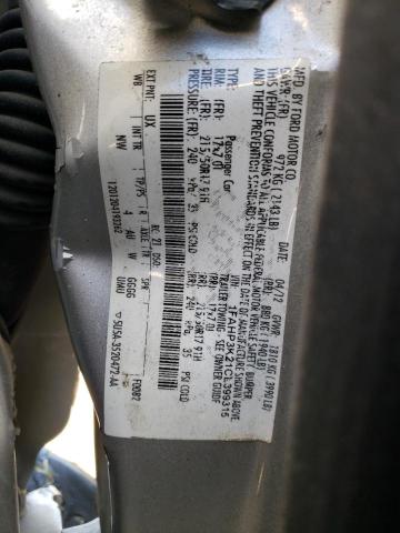 Photo 9 VIN: 1FAHP3K21CL399315 - FORD FOCUS 