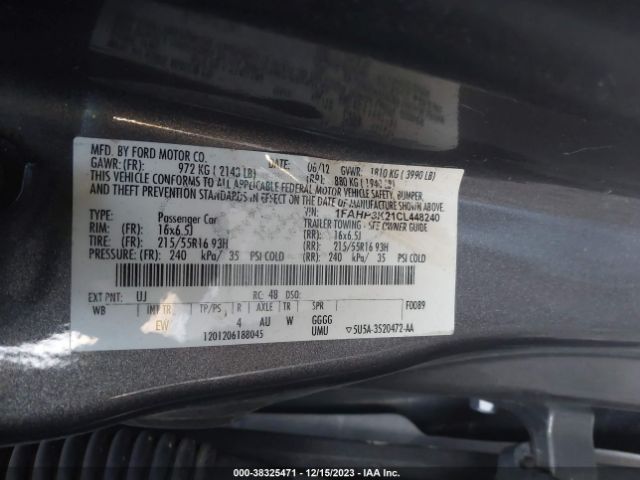 Photo 8 VIN: 1FAHP3K21CL448240 - FORD FOCUS 