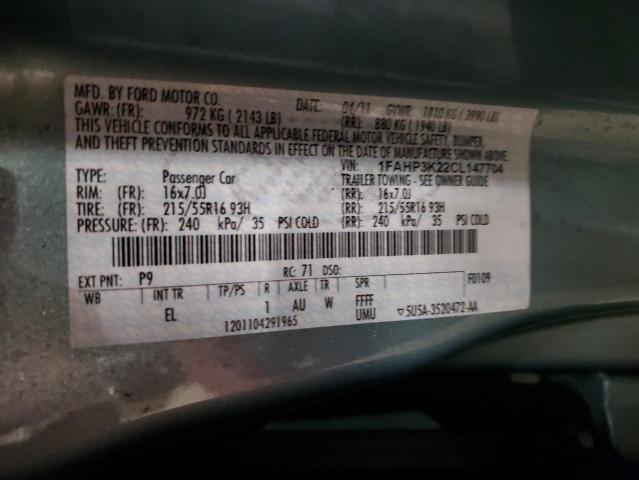 Photo 11 VIN: 1FAHP3K22CL147704 - FORD FOCUS 