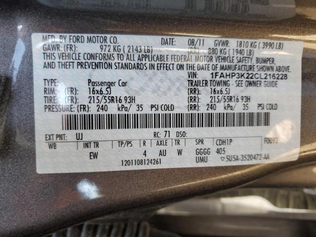 Photo 11 VIN: 1FAHP3K22CL216228 - FORD FOCUS SE 