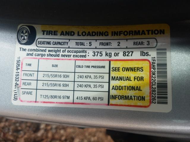 Photo 9 VIN: 1FAHP3K22CL282262 - FORD FOCUS SE 