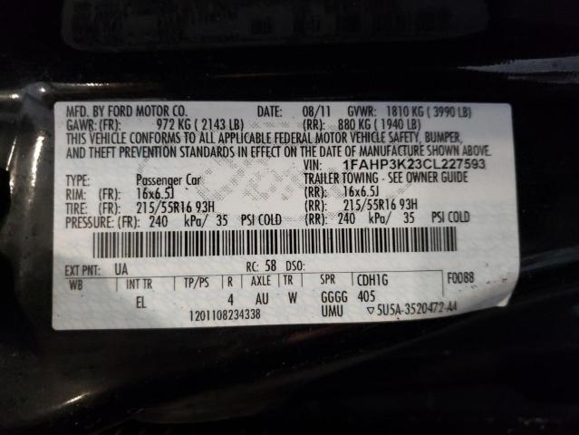 Photo 11 VIN: 1FAHP3K23CL227593 - FORD FOCUS 