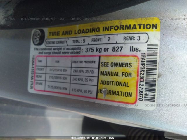 Photo 8 VIN: 1FAHP3K23CL279970 - FORD FOCUS 