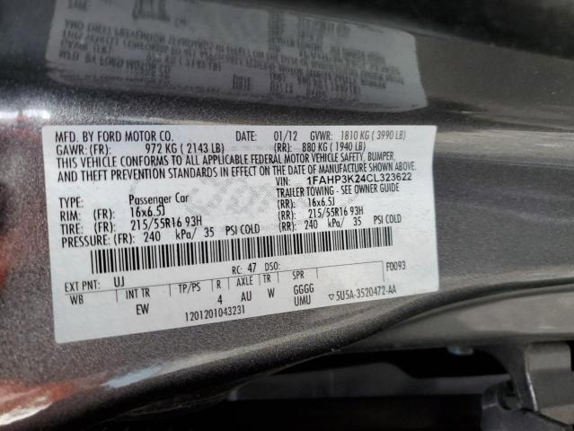 Photo 11 VIN: 1FAHP3K24CL323622 - FORD FOCUS SE 