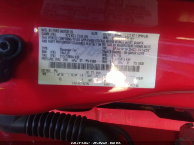 Photo 8 VIN: 1FAHP3K24CL373257 - FORD FOCUS 