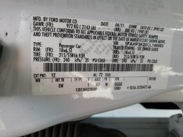 Photo 9 VIN: 1FAHP3K25CL146983 - FORD FOCUS SE 