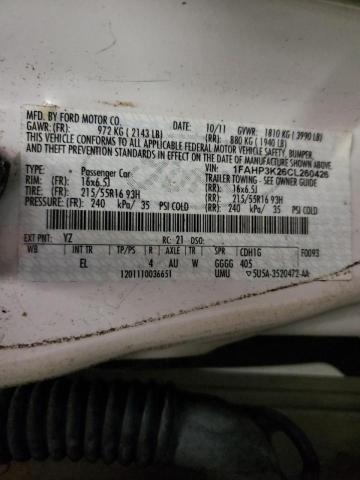 Photo 9 VIN: 1FAHP3K26CL260426 - FORD FOCUS SE 