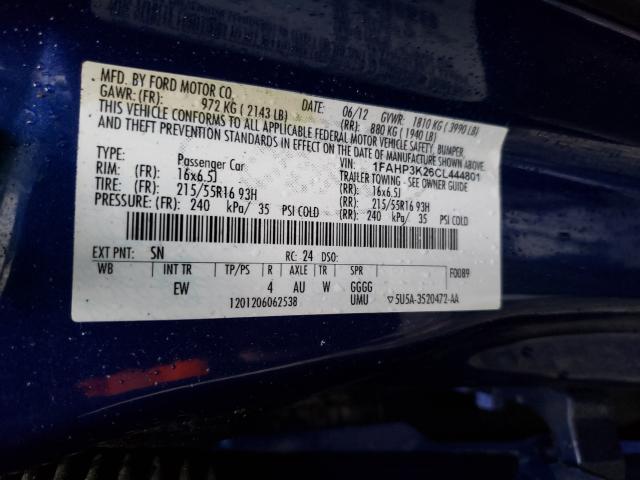 Photo 9 VIN: 1FAHP3K26CL444801 - FORD FOCUS SE 