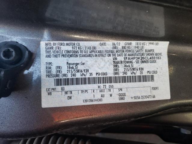 Photo 9 VIN: 1FAHP3K26CL455183 - FORD FOCUS SE 