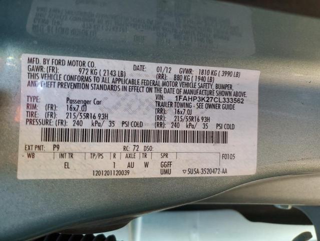 Photo 11 VIN: 1FAHP3K27CL333562 - FORD FOCUS SE 