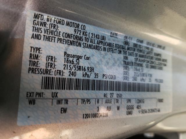 Photo 9 VIN: 1FAHP3K29CL225184 - FORD FOCUS 