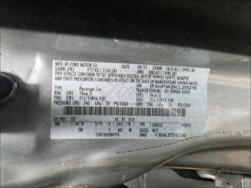 Photo 9 VIN: 1FAHP3K29CL255219 - FORD FOCUS SE 