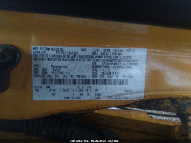 Photo 8 VIN: 1FAHP3K2XCL270389 - FORD FOCUS 