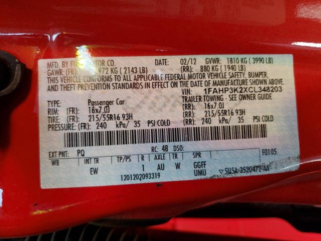 Photo 11 VIN: 1FAHP3K2XCL348203 - FORD FOCUS SE 