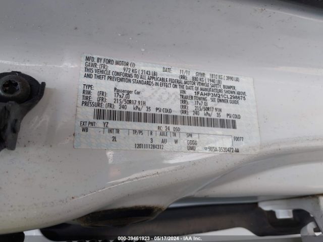 Photo 8 VIN: 1FAHP3M21CL298675 - FORD FOCUS 