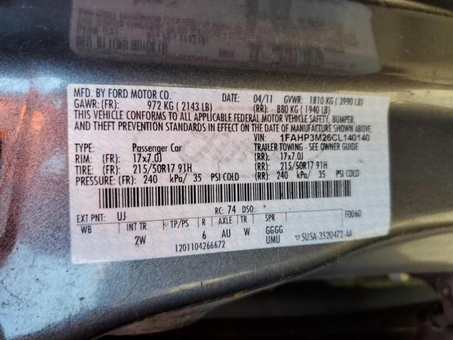 Photo 11 VIN: 1FAHP3M26CL140140 - FORD FOCUS 