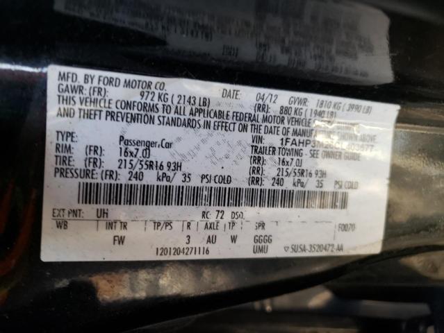 Photo 12 VIN: 1FAHP3M26CL403677 - FORD FOCUS SEL 