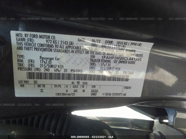 Photo 8 VIN: 1FAHP3M26CL441295 - FORD FOCUS 