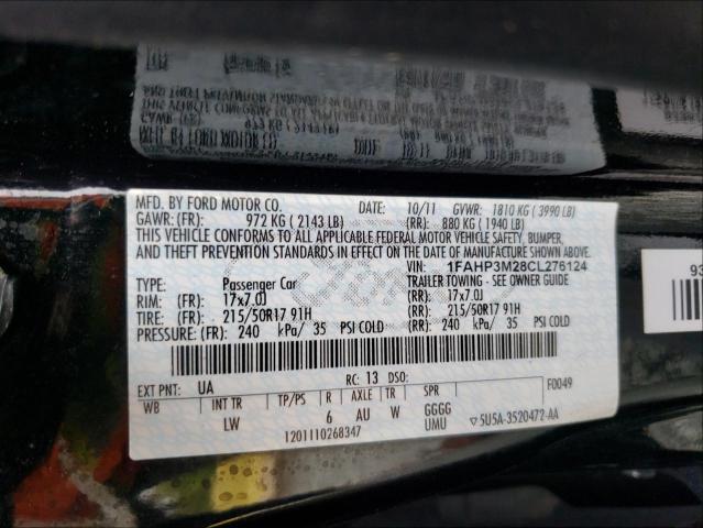 Photo 9 VIN: 1FAHP3M28CL276124 - FORD FOCUS SEL 