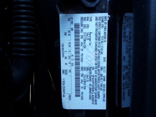 Photo 9 VIN: 1FAHP3M28CL425633 - FORD FOCUS SEL 