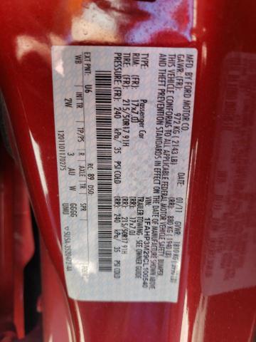 Photo 12 VIN: 1FAHP3M29CL100540 - FORD FOCUS SEL 